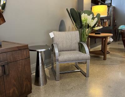 Milo Baughman Vintage Chrome Lounge Chair by Milo Baughman