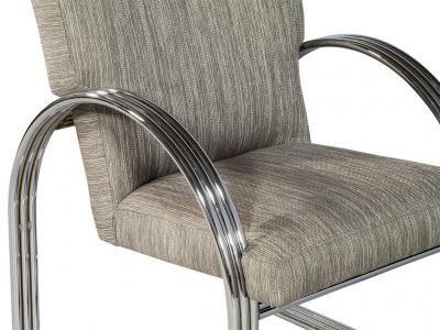 Milo Baughman Vintage Chrome Lounge Chair by Milo Baughman