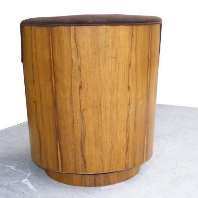 Milo Baughman Vintage Mid Century Barrel Swivel Lounge Chair by Milo Baughman Thayer Coggin