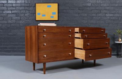 Milo Baughman Walnut Dresser by Milo Baughman for Glenn of California
