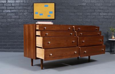 Milo Baughman Walnut Dresser by Milo Baughman for Glenn of California