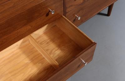 Milo Baughman Walnut Dresser by Milo Baughman for Glenn of California