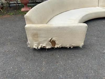 Milo Baughman Wonderful Milo Baughman Circular Sofa Sectional Plinth