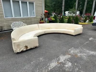 Milo Baughman Wonderful Milo Baughman Circular Sofa Sectional Plinth