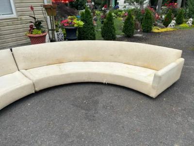 Milo Baughman Wonderful Milo Baughman Circular Sofa Sectional Plinth