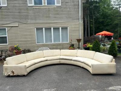 Milo Baughman Wonderful Milo Baughman Circular Sofa Sectional Plinth