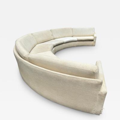 Milo Baughman Wonderful Milo Baughman Circular Sofa Sectional Plinth