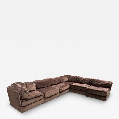 Milo Baughman Wonderful Milo Baughman Style 6 Piece Cube Sofa Sectional Mid Century Modern