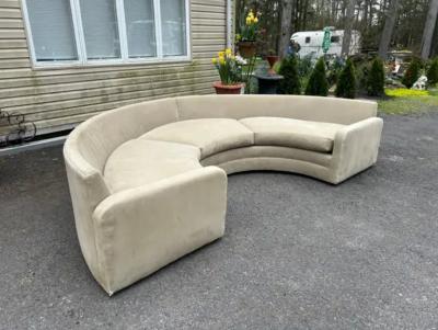 Milo Baughman Wonderful Milo Baughman Thayer Coggin 1 Piece Circular Sofa Mid Century