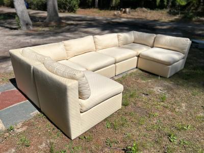 Milo Baughman Wonderful Milo Baughman Thayer Coggin 6 Piece Cube Sofa Sectional Mid Century
