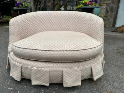Milo Baughman Wonderful Milo Baughman Thayer Coggin Circular Round Swivel Lounge Chair