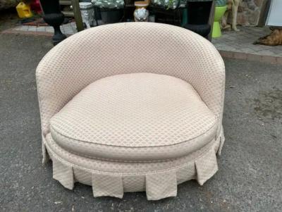 Milo Baughman Wonderful Milo Baughman Thayer Coggin Circular Round Swivel Lounge Chair