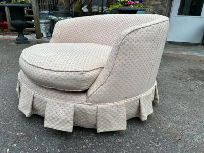 Milo Baughman Wonderful Milo Baughman Thayer Coggin Circular Round Swivel Lounge Chair