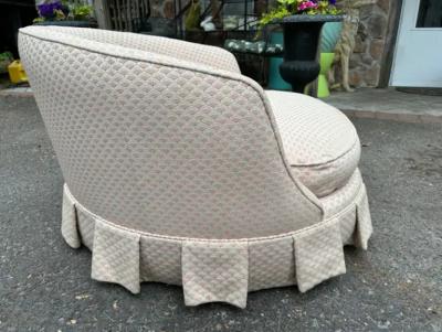 Milo Baughman Wonderful Milo Baughman Thayer Coggin Circular Round Swivel Lounge Chair
