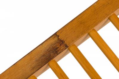 Milo Baughman for Glenn of California American Mid Century Light Wooden Dowel Be