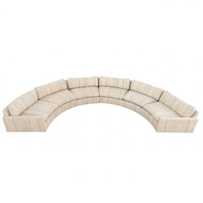 Milo Baughman for Thayer Coggin Semi Circular Sofa 1970