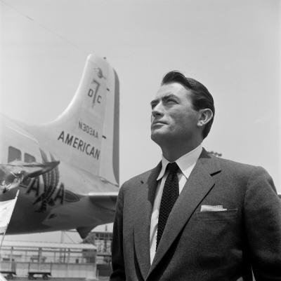 Milton H Greene Gregory Peck American Airlines