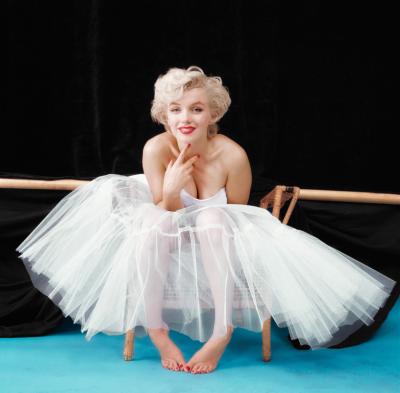 Milton H Greene Marilyn Monroe Ballerina NY color 