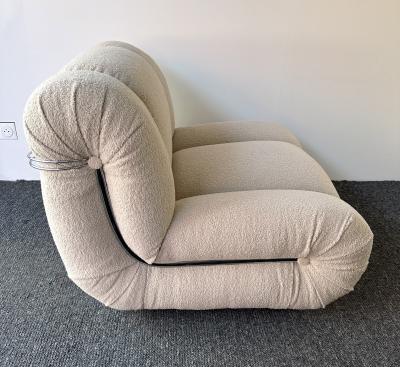 Mimo Padova Pair of Velasquez Slipper Chairs by Mimo Padova Italy 1970s