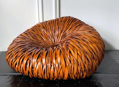 Mimura Chikuho Large Contemporary Japanese Woven Bamboo Sculpture Mimura Chikuho