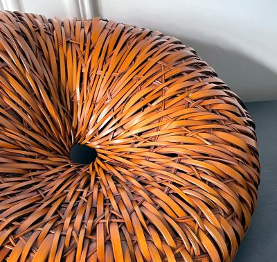 Mimura Chikuho Large Contemporary Japanese Woven Bamboo Sculpture Mimura Chikuho