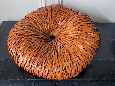 Mimura Chikuho Large Contemporary Japanese Woven Bamboo Sculpture Mimura Chikuho
