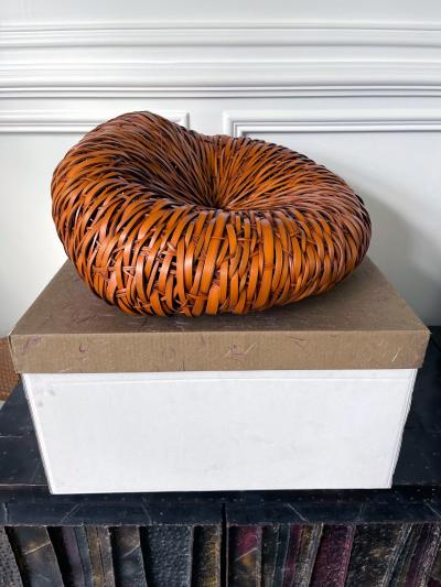 Mimura Chikuho Large Contemporary Japanese Woven Bamboo Sculpture Mimura Chikuho