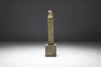 Ming Dynasty Stone Guardian Statue China 17th Century