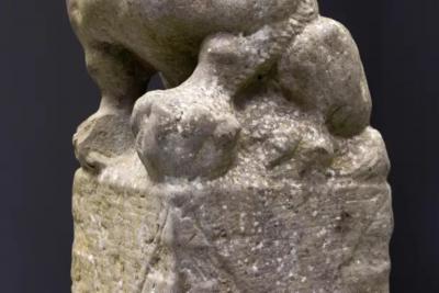 Ming Dynasty Stone Guardian Statue China 17th Century