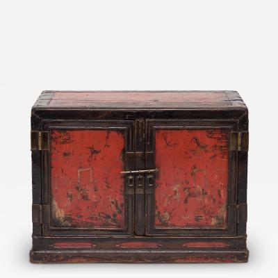 Ming Painted Book Cabinet
