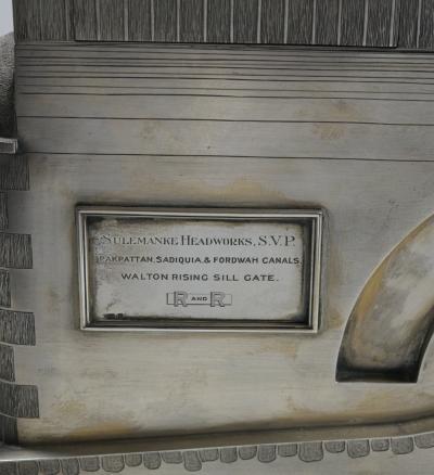 Miniature Architectural Sterling Silver Working Model Cigarette Box England 1925