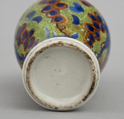 Miniature Chinese Qianlong Period Clobbered Vase Circa 1770