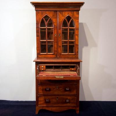 Miniature Example Mahogany Bureau Bookcase