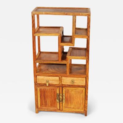 Miniature Huanghuali Etagere Bookcase