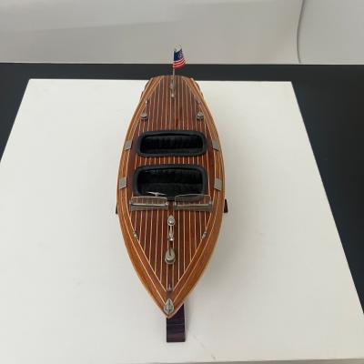Miniature Motorboat by Chris Craft Wood Metal and Lacquer USA circa 1950