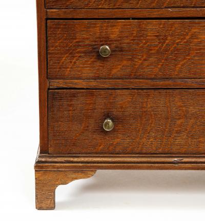 Miniature Oak Chest of Drawers Early 19th Century