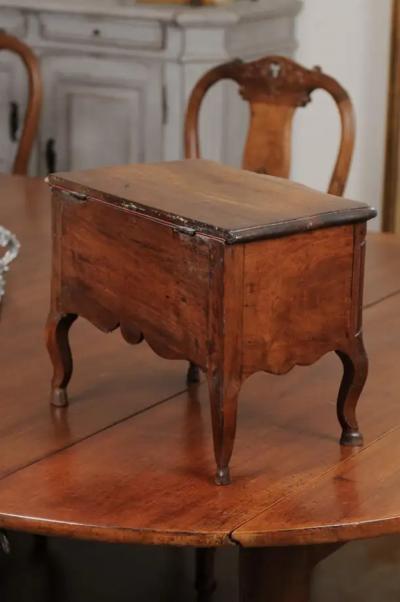 Miniature Proven ale Louis XV Period 1725 Apprentice Commode with Lift Top