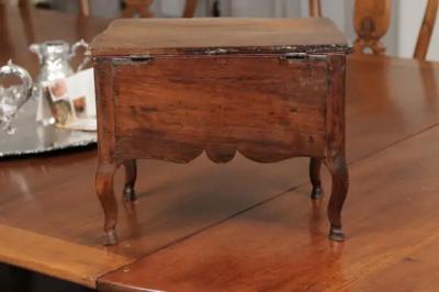 Miniature Proven ale Louis XV Period 1725 Apprentice Commode with Lift Top