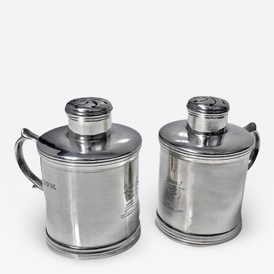 Miniature Silver Tankard Peppers Casters London 1885