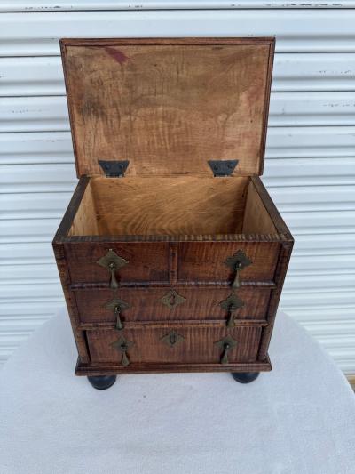 Miniature antique george iii mahogany chest of drawers
