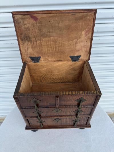 Miniature antique george iii mahogany chest of drawers