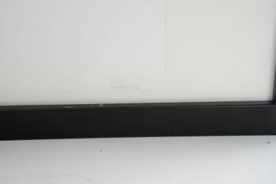 Minimal Black and White Abstract Gestural Ink on Paper by Philip Renteria 1976 