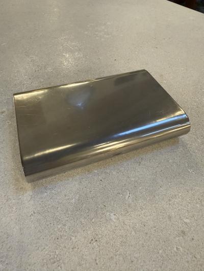 Minimalist Italian Stainless Steel Box 1970s