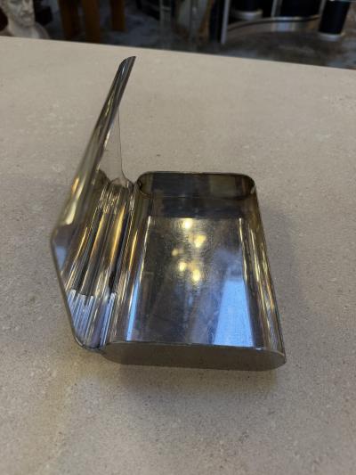 Minimalist Italian Stainless Steel Box 1970s