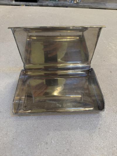 Minimalist Italian Stainless Steel Box 1970s