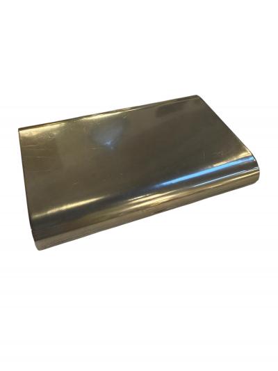 Minimalist Italian Stainless Steel Box 1970s
