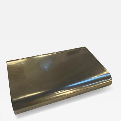 Minimalist Italian Stainless Steel Box 1970s