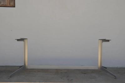 Minimalistic Heavy Polished Aluminum Table or Desk Base