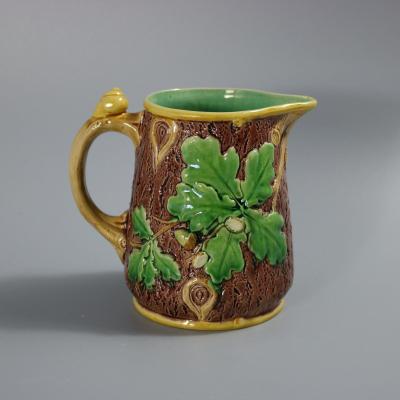 Minton Majolica Acorn and Snail Jug pitcher