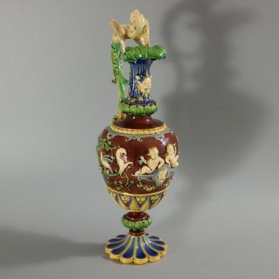 Minton Majolica Cellini Ewer Jug